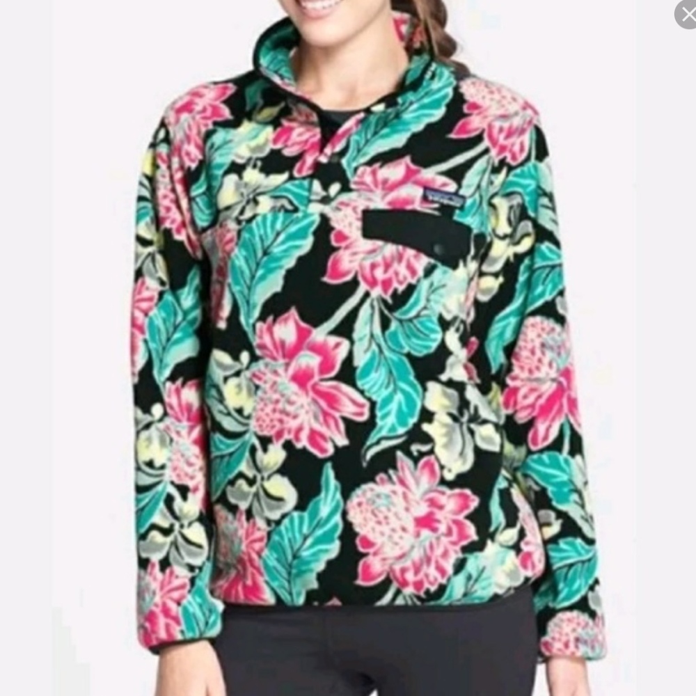 Patagonia Synchilla Tropical Floral Pullover